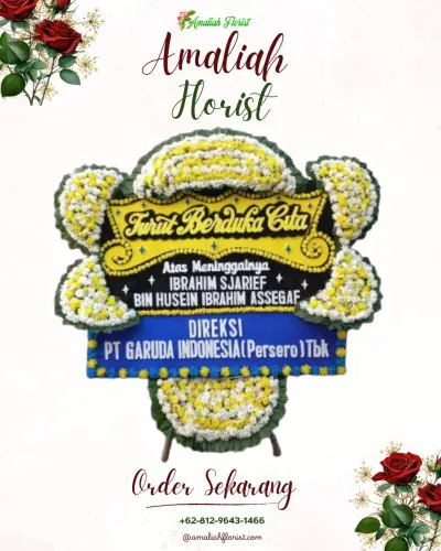 Papan Bunga Duka di Wirogunan